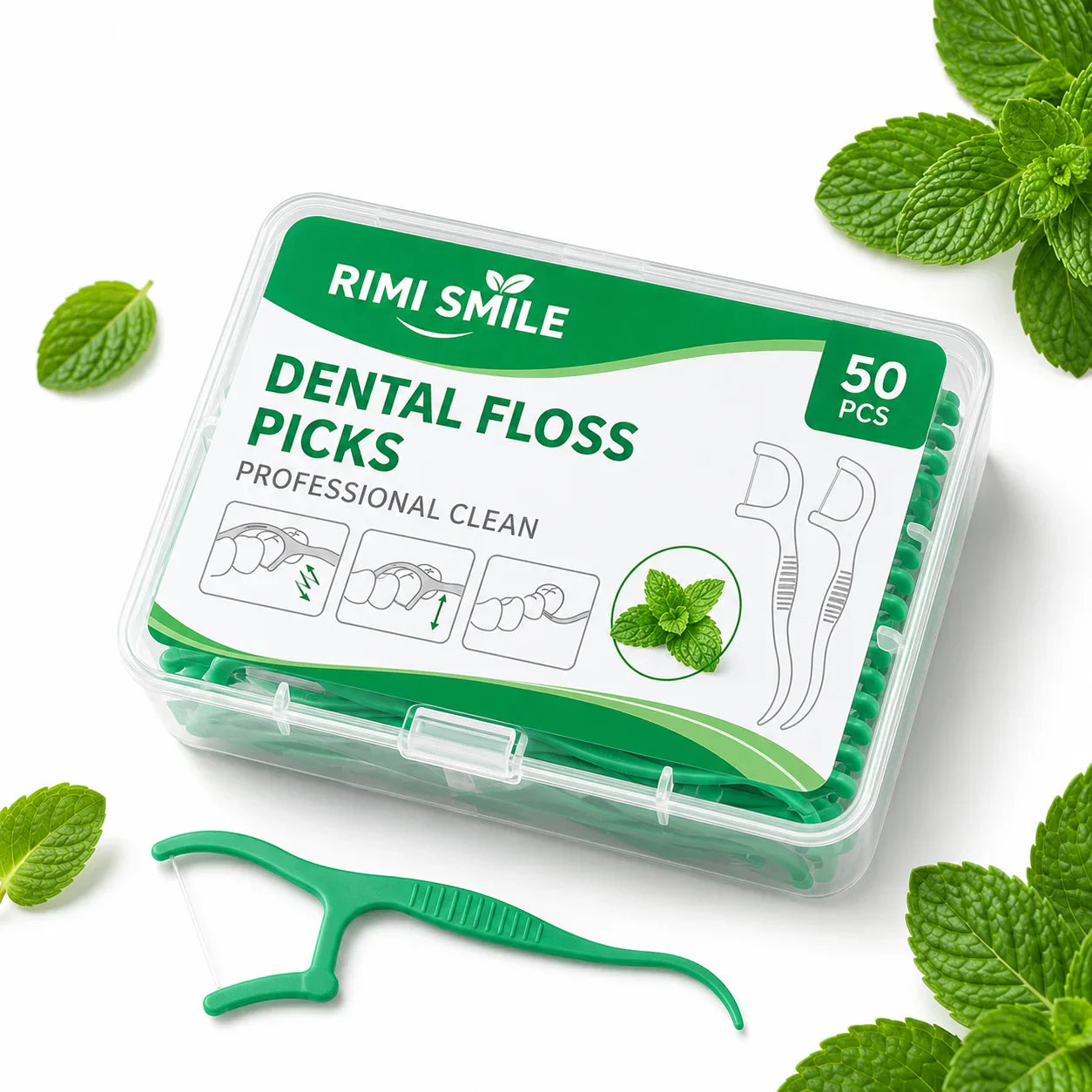 Bâtonnets de fil dentaire (50 pcs)