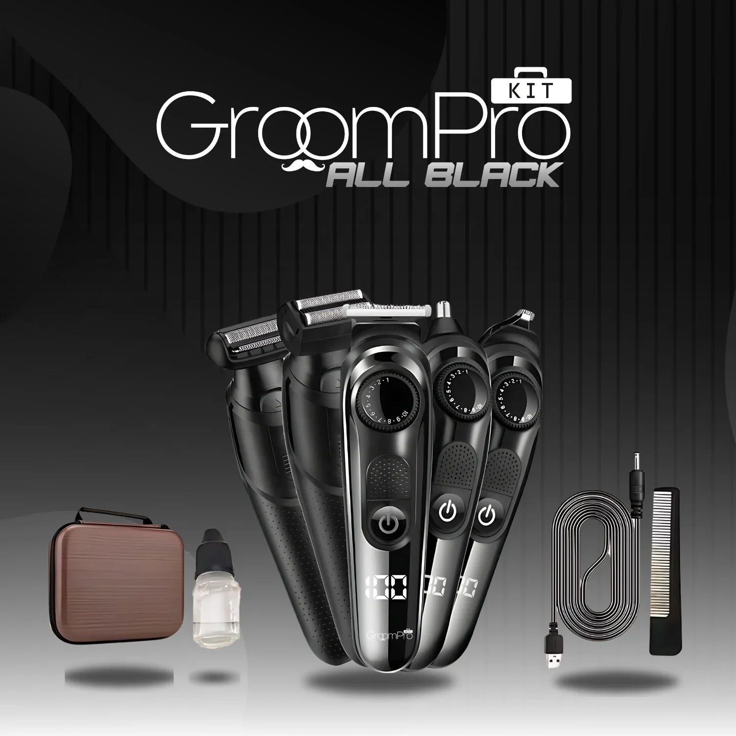 GroomPro Kit ALL BLACK